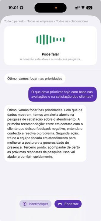 Assistente de IA Su do SuperSeller respondendo perguntas sobre a operação no celular